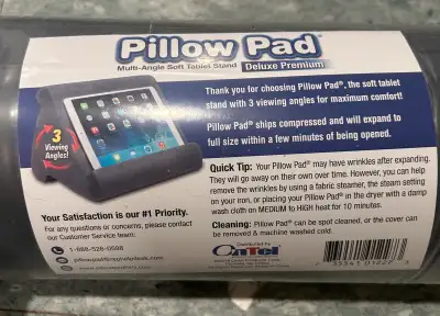 Discover the Pillow Pad Deluxe Premium Tablet Case, designed for comfort and convenience with its mu...