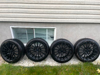 4 pneus été Pirelli P8 premium 225/45 R17 + mags, bolt 5x110