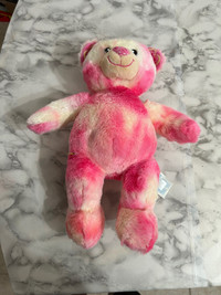 Build A Bear Pink Sugar Cookie Sprinkles Bear Heart Plush BAB Wo