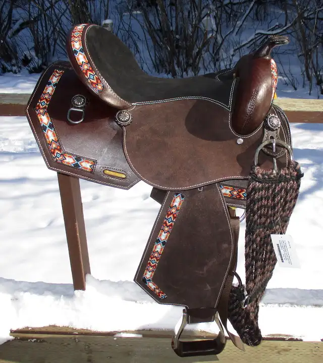 Uniquely Different 15" arena or trail saddle, new in Equestrian & Livestock Accessories in Dawson Creek - Image 5