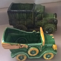 Vintage Green Relpo # 6049 & 6797 Truck Planters