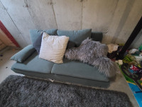 Teal 3 seater couch