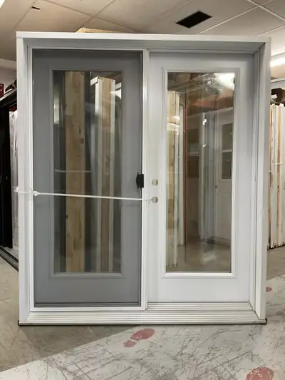 1337PA Porte d’acier 34″D Blanc Porte jardin seuil 11 1/4 21×65, View more