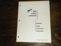 Polaris 1968 Super Voyager Snowmobile Parts Manual