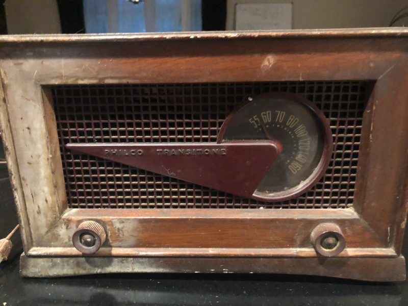 1949ish PHILCO Transitone Model 58 121 Flying Wedge Tube Radio for sale  