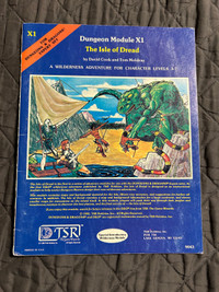 Isle of Dread - Dungeon Module X1 TSR 9043 1981 D&D Expert Set