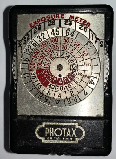 Photax Exposure Meter With Instructions, View more