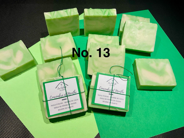 savons artisanaux 6$ Concombre et Menthe - artisan local  dans Santé et besoins spéciaux  à Ville de Montréal