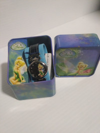 Tinkerbell Disney special Edition Watch /blue leather band NEW
