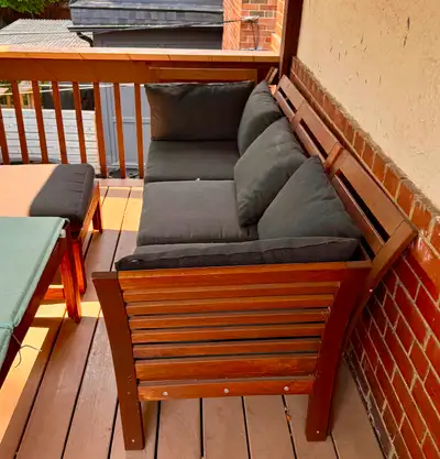 Selling a full IKEA NÄMMARÖ outdoor seating set in great shape – lightly used, well cared for, and i...