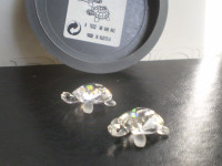 Swarovski Crystal Figurine - " Baby Turtles " - #7632NR002 -