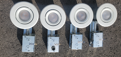 5" WHITE POT LIGHTS, TRANSFORMERS AC + BUBLS, View more