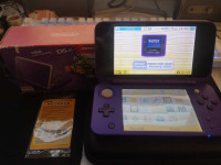 (CIB) Nintendo 2DS XL Purple + Pokemon Bank