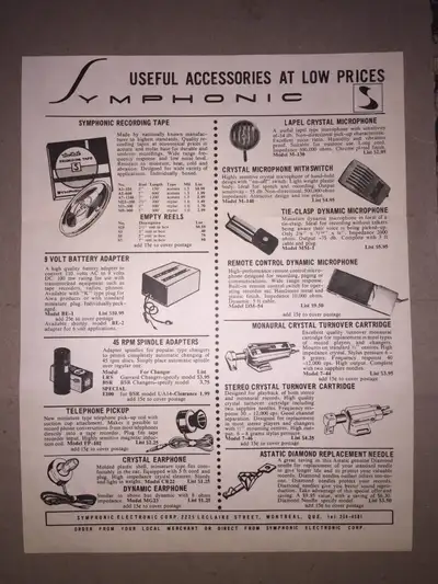 Symphonic Stereo pamphlets w envelope (Vintage), View more