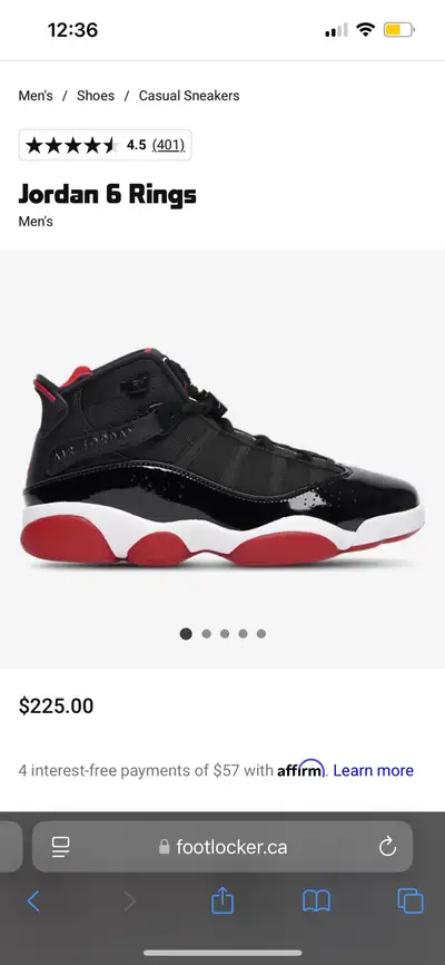 Air Jordan 6 Rings - Black/White, View more