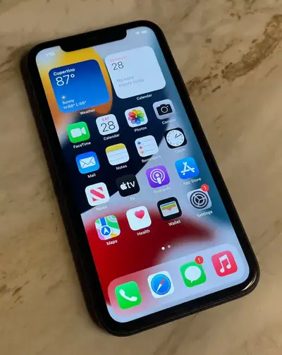 Black iPhone 11  (64gb), View more