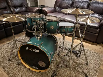 SONOR Force 2005 Full Birch drums & SABIAN XS20 cymbals, View more