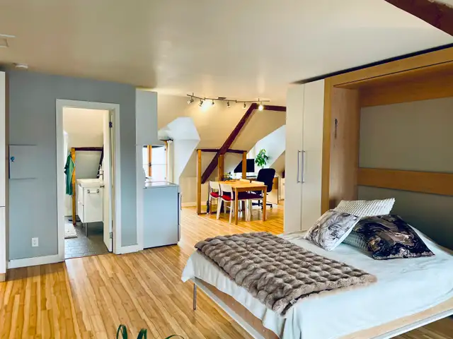 Loft appartement Vieux Québec $1,295 disponible immédiatement