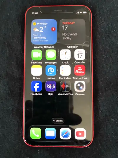 Z Mimi iPhone 12 /4 GB ram/128 GB memory great iPhone never had a problem with it comes with a phone...