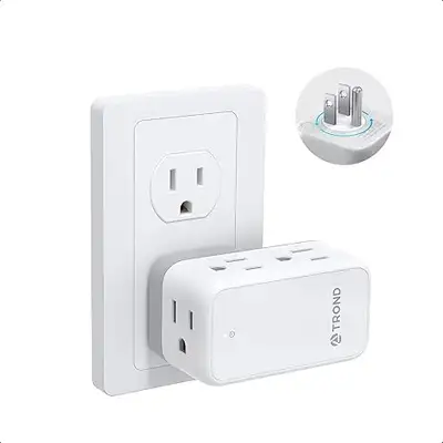 New, TROND 360° Rotating Multi Plug Outlet Extender, 6 Outlets, View more