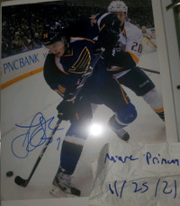 TJ Oshie signed 8x10 picture / Photo signée 8x10