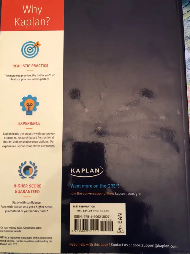GRE Math Workbook Kaplan448300824984309761