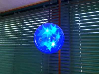 Unique Blue Star globe light ...different speed settings, View more
