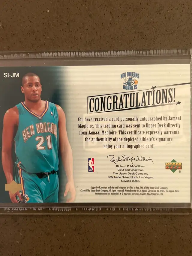 Signs Of Stardom Jamaal Magloire Autographed Card  in Arts & Collectibles in Markham / York Region - Image 4