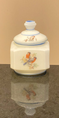 Vintage Satin Glass Storage Jar