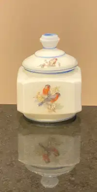 Vintage Satin Glass Storage Jar