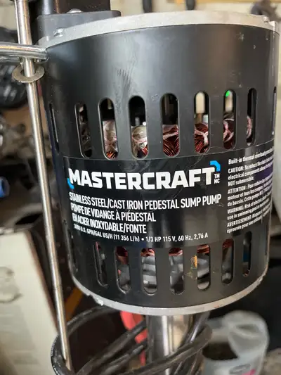 Mastercraft Pedestal Sump Pump, View more