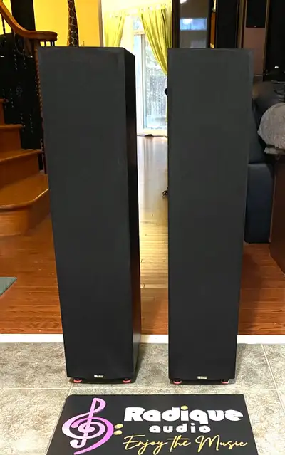 Axiom CT-60 Floorstanding Speakers – Canadian-Made Towers, Good Condition, Tested Bring classic Cana...
