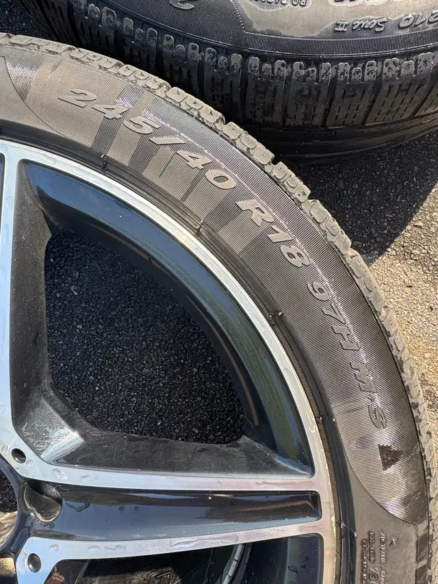 Authentic Mercedes AMG 18” 5 Spoke Rims 245/40R18 225/45R18 in Tires & Rims in Markham / York Region - Image 4