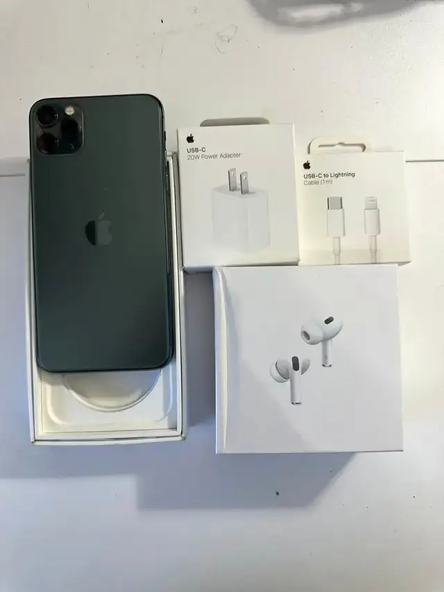 Iphone 11 Pro Max 64GB 100%BTRY Airdrops Fast Charger & Drop off | Cell ...