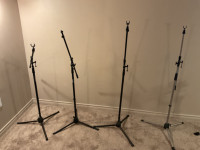 Microphone boom stands
