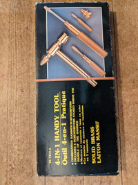 Vintage 4-in-1 Handy Tool, Combination Hammer/Screwdriver Set