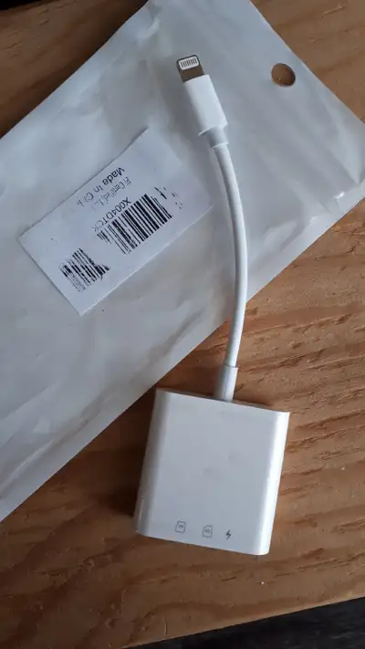 Lightning to SD card adapter, View more