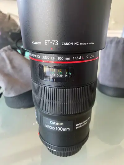 Canon Macro lens EF 100mm 1:2.8L IS USM, View more
