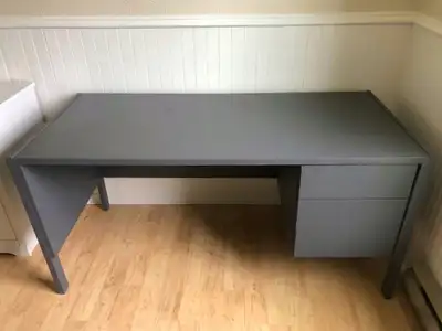 Grey Office Desk with Drawers, View more