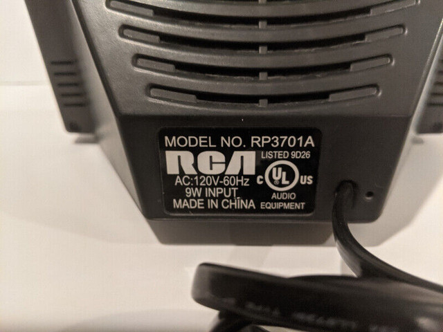 RCA Model RP3701A Alarm Clock, AM/FM Radio in General Electronics in City of Halifax - Image 2