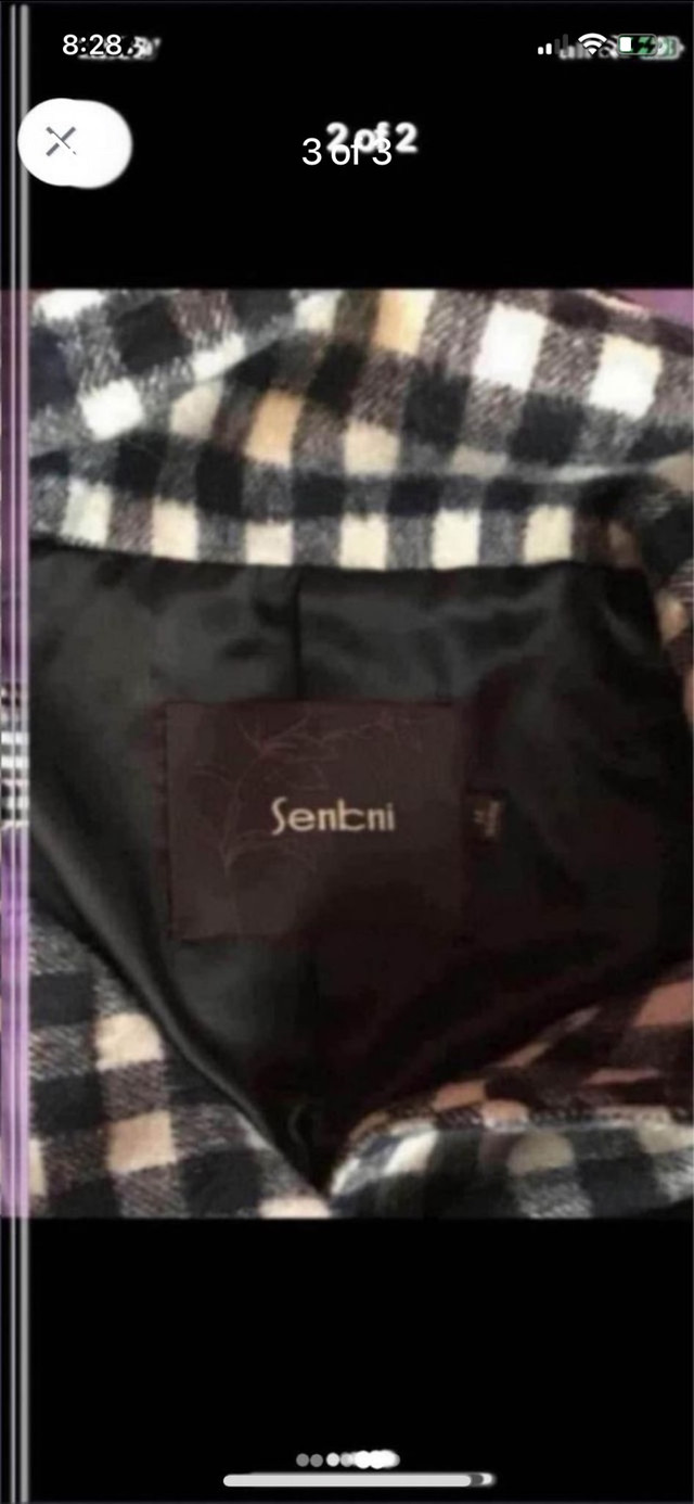 Senchi : medium checkered 3/4 sleeve jacket  in Women's - Tops & Outerwear in Cape Breton - Image 3