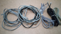 x6 Fils de Telephone Cords Cables Lot