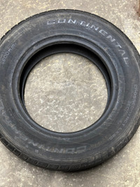 255/65R17: 1 Continental  All season Tire (95% thread)