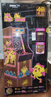 Arcade1Up Ms. PAC-MAN 40th Anniversary, 10 Games