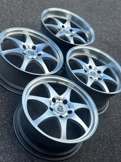 18"TechniCrafts Forged(5x130)–Porsche 911/Boxster/Cayman/944/928/968 Set of Four Authentic 18 inch T...
