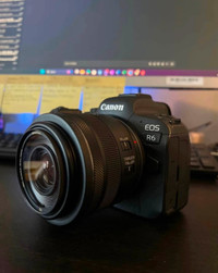 Canon R6 body and three batteries