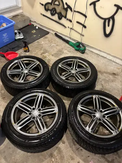 Tires have amazing tread, barely used. For sale is a used Michelin tire with a rim, sized at 235/50R...