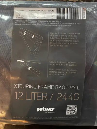 XTouring frame dry bag size large, View more