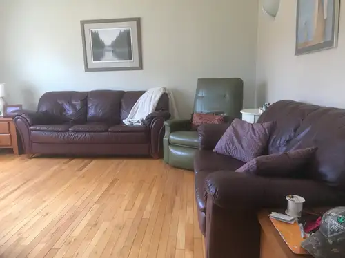 Fully furnished 2bed upstairs split entry home everything included heat powered water parking back y...