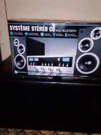 Système audio/cd/radio AM/FM BLUETOOTH avec télécommande